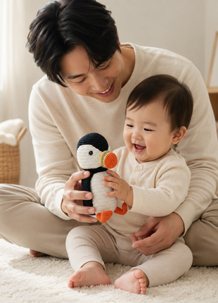 LS2609 - Arctic Puffin Rattle - Large 3