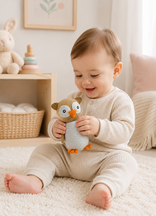 LS2610 - Arctic Owl Rattle - Large 3
