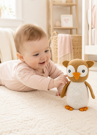 LS2610 - Arctic Owl Rattle - Large 4