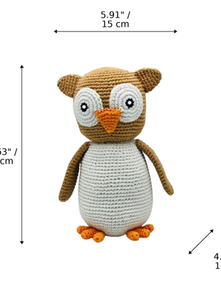 LS2610 - Arctic Owl Rattle - Large dimensions