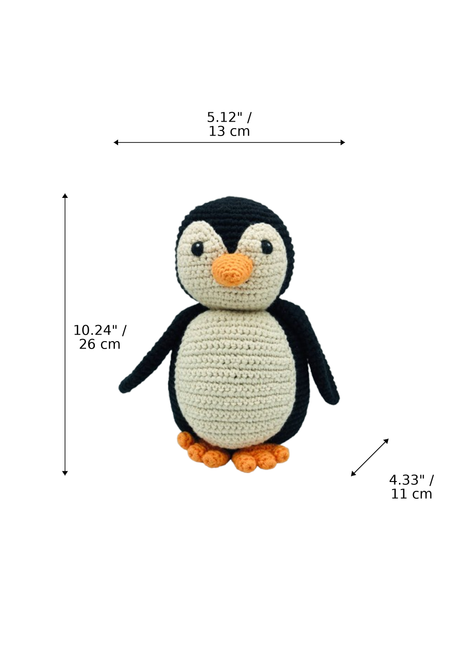 LS2611 - Arctic Penguin Rattle - Large dimensions