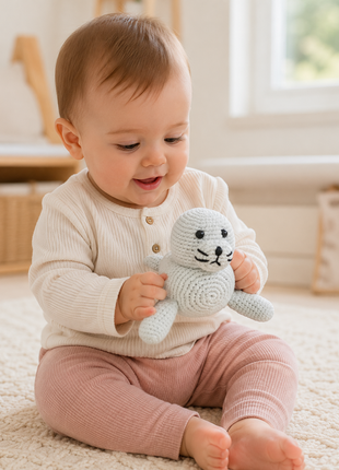LS2614 - Arctic Seal Rattle - Large 2
