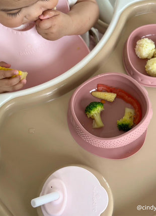 Sensory Baby Bowl - Pink Salt