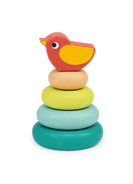 Arbre empilable avec oiseau