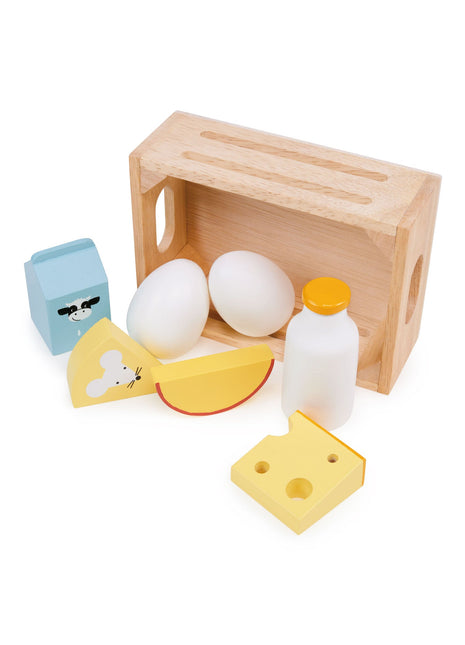 Caisse de produits laitiers