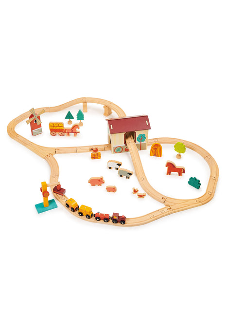 Ensemble de train de basse-cour