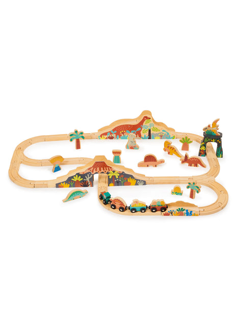 Ensemble ferroviaire de dinosaures du monde perdu