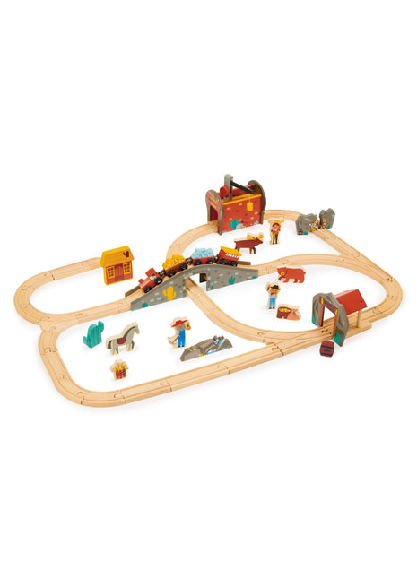 Ensemble de train de mine d'or