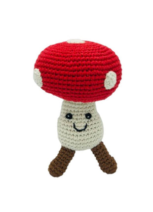 Mushroom Rattle - Red