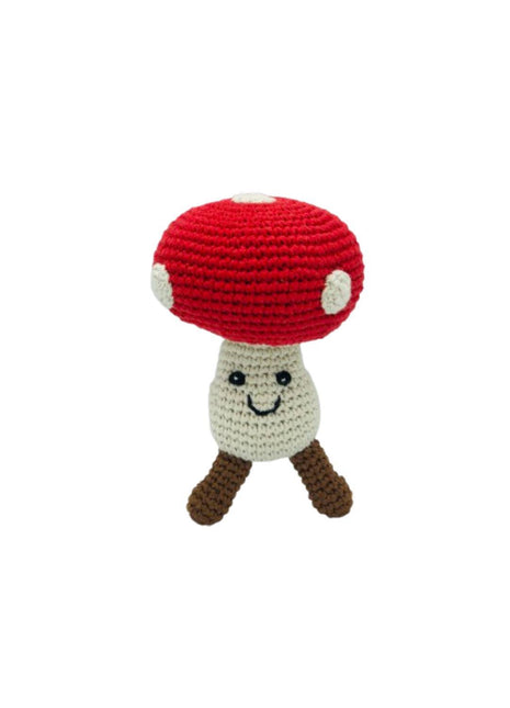Mushroom Rattle - Red