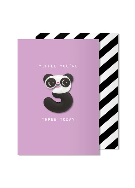 Carte magnétique Panda 3 ans