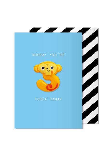 Carte magnétique singe 3 ans