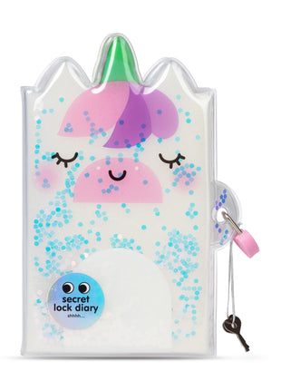 Unicor Glitter Locking Diary