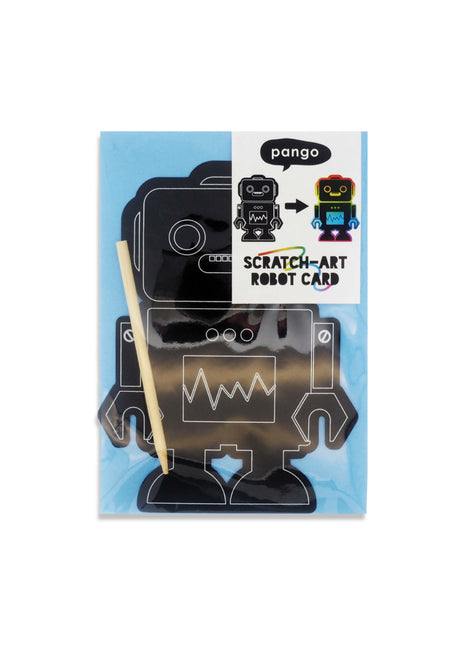 Scratch Art Card - Robot