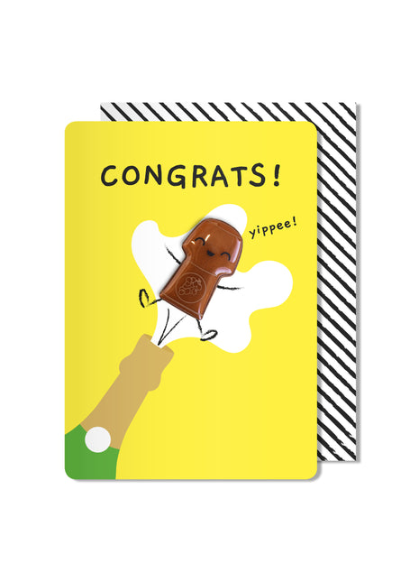 Congrats Cork Magnet Card