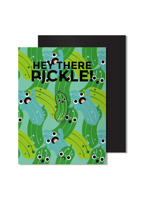 Carte d’épingle de cornichon en émail