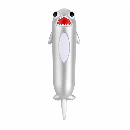 Squishy Pen - Silver Shark