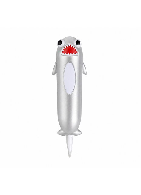 Squishy Pen - Silver Shark