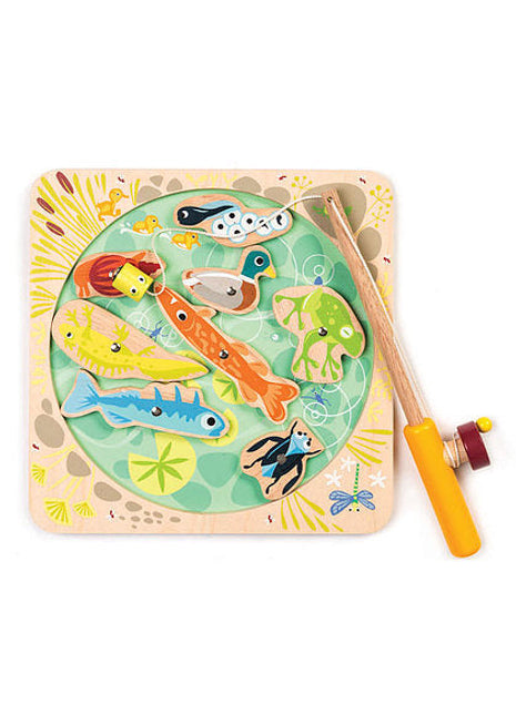 Trempette dans l'étang