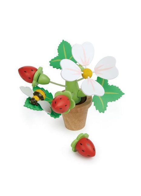 Pot de fleur de fraise