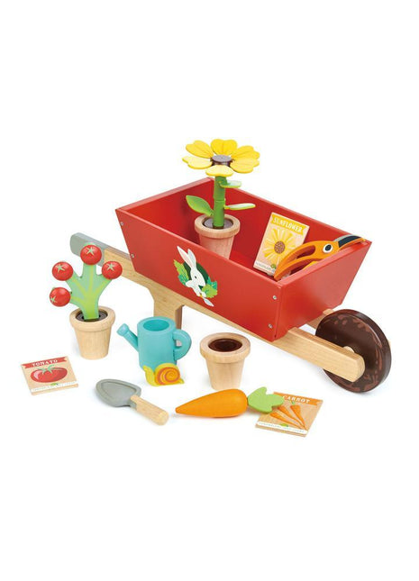 Ensemble de brouette de jardin