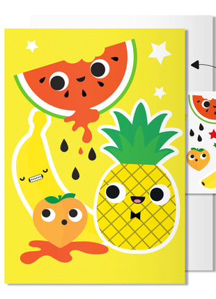 Fruit Card with Tattoo Stickers
