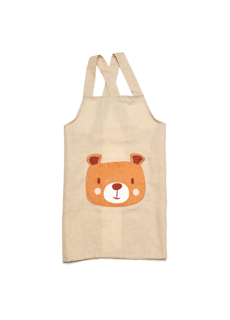 Bear Linen Apron