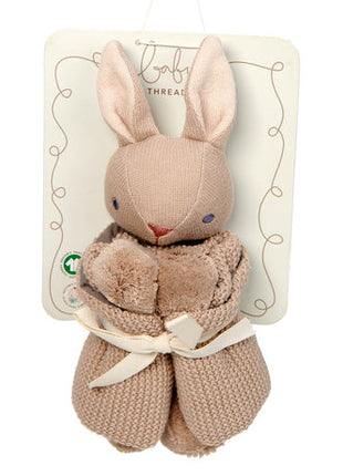 Doudou lapin taupe Baby Threads