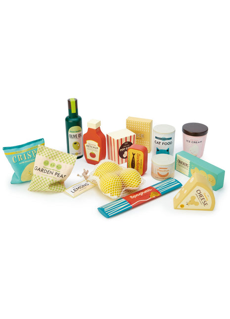 Ensemble d'épicerie de supermarché