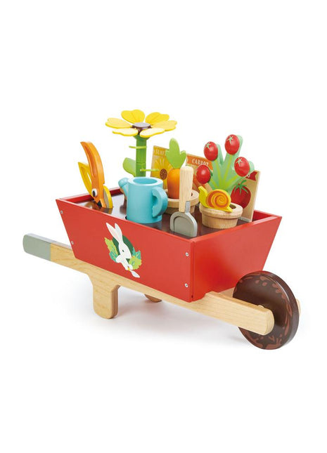 Ensemble de brouette de jardin